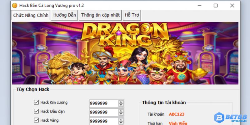 Cách hack game bắn cá Long Vương